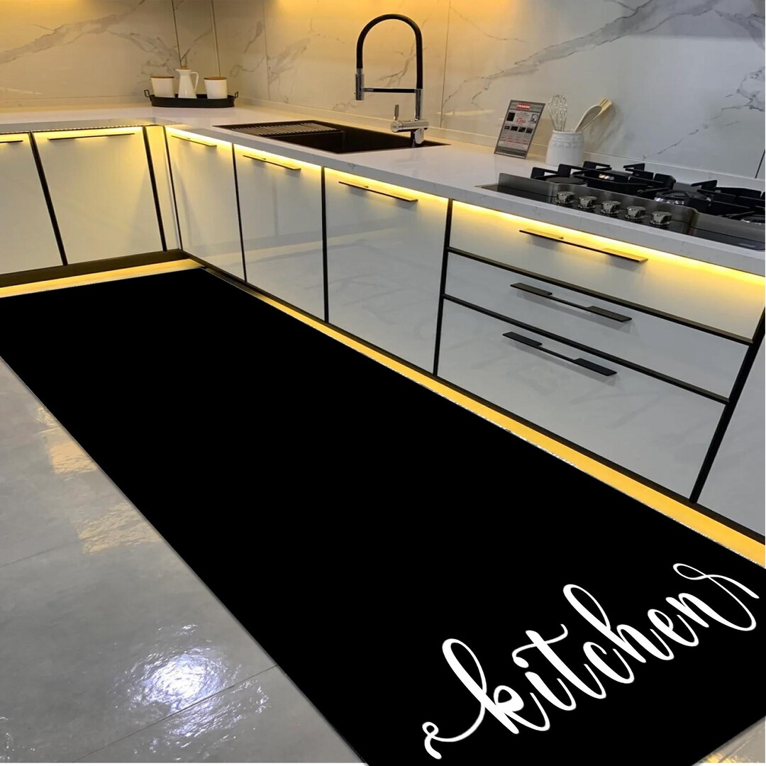 Kitchen Rug, Elegant Non-slip Washable Art Rug - Etsy
