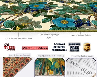 Four Leaf Clover Area Rug: Modern Botanical Indoor/outdoor Decor