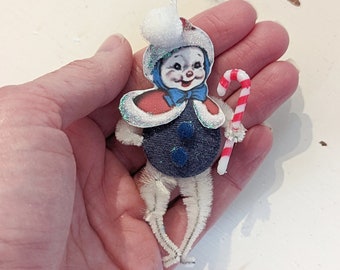 Handmade Chenille Stem Christmas Ornament | Snowman