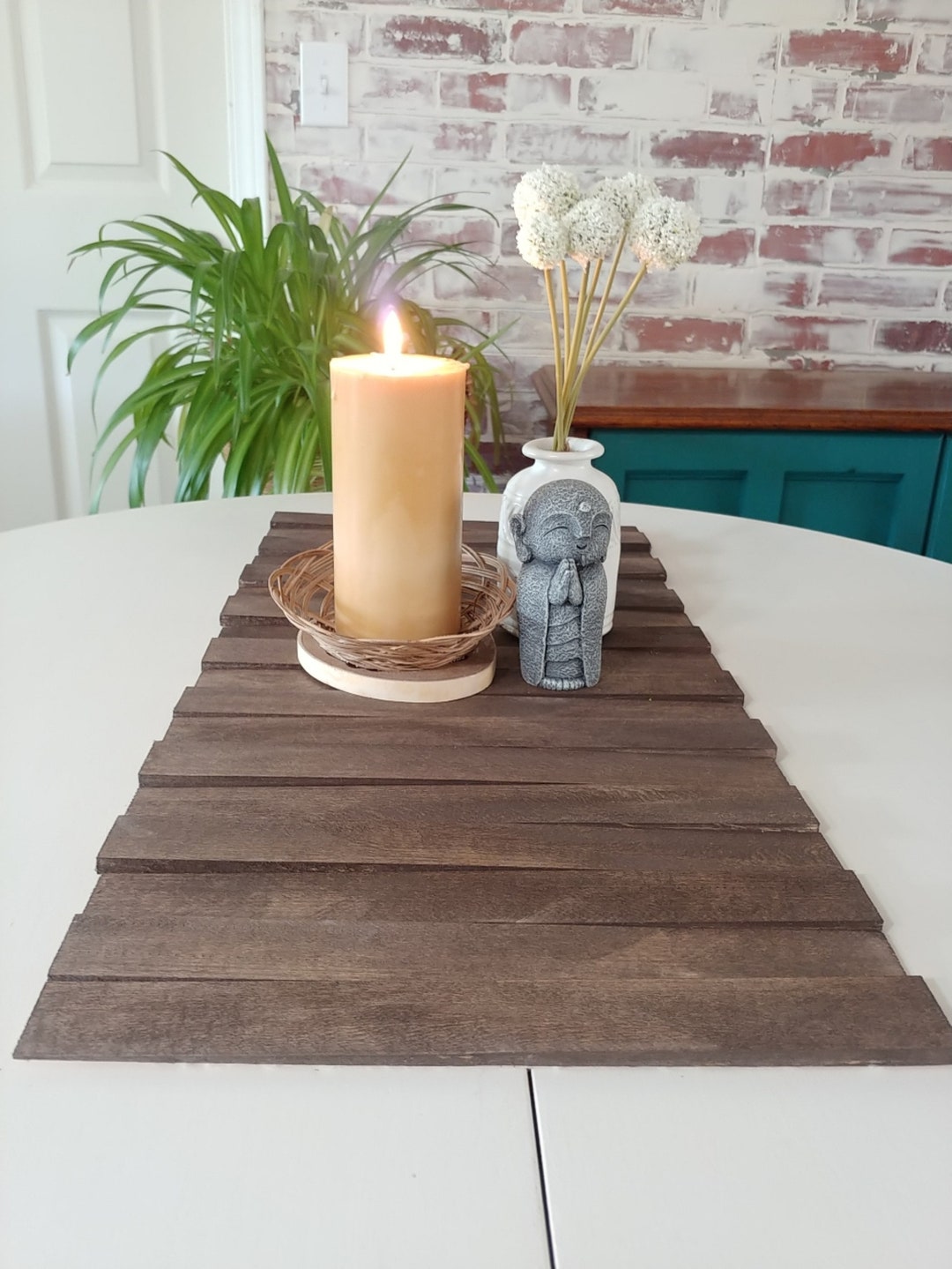 Wood Table Runner Repurposed Wood Shims Etsy