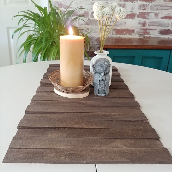 Wood Table Runner | Repurposed Wood Shims