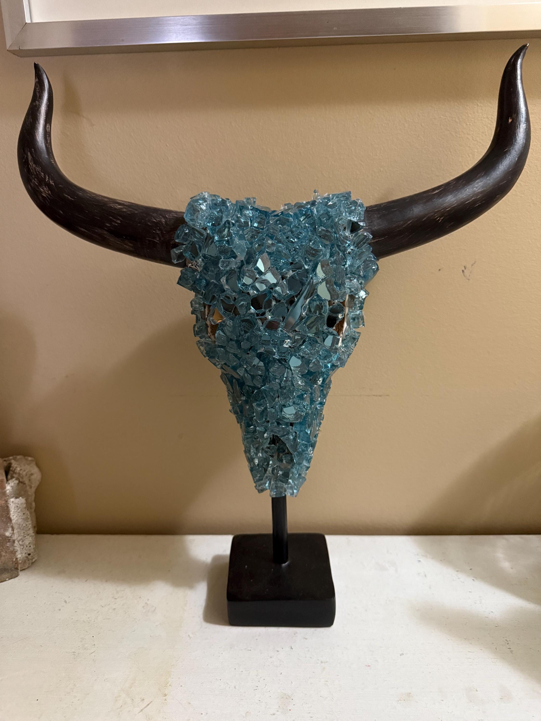 Skulls, decor, wall decor, home decor, rustic, fire glass, home, color, lights