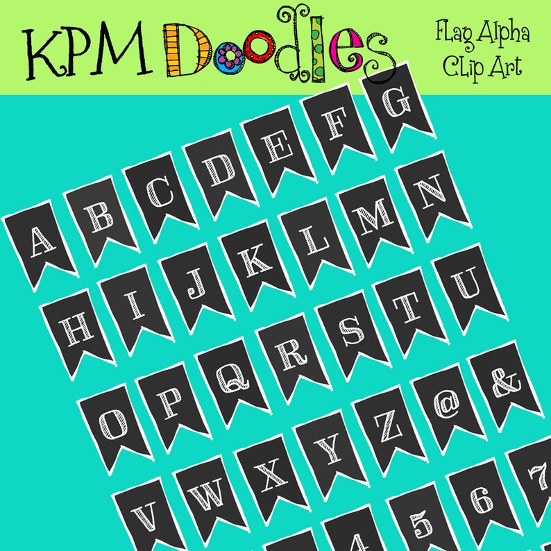 KPM Banner Alpha BLack digital clip art image 1