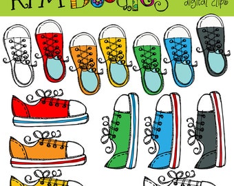 KPM Rainbow Sneakers  digital clipart