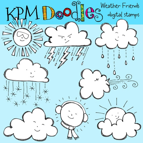 KPM Weather Friends Digital Stamps