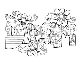 KPM Doodles Coloring page Dream