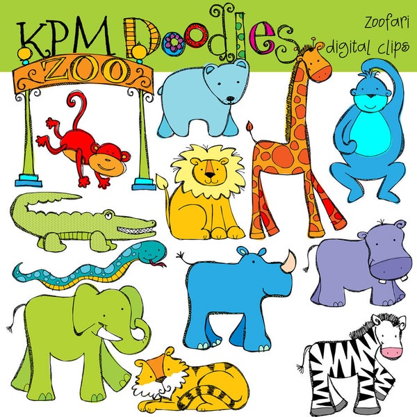 KPM Zoofari Digital Clip clip art