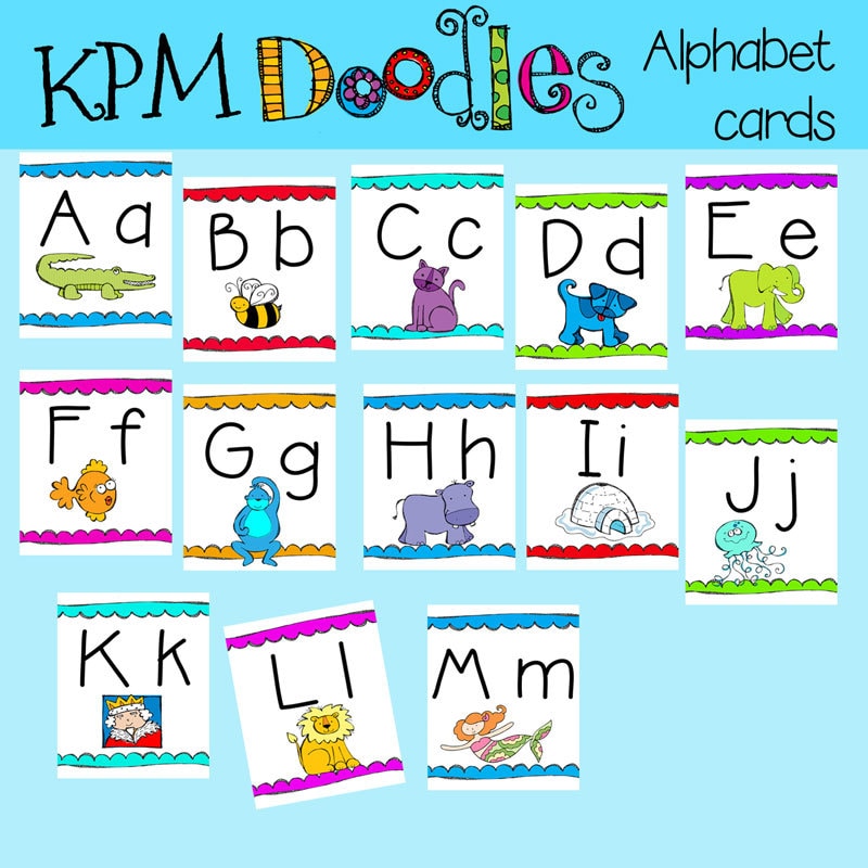 KPM Alphabet Cards Printables - Etsy