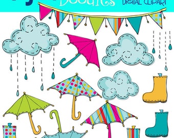 KPM Bright Rainy Day digital clip art