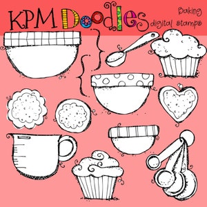 KPM Baking Cookies digital clipart COMBO image 2