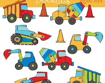 KPM Construction Zone Digital Clip Art COMBO