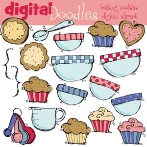 KPM Baking Cookies digital clipart COMBO image 1