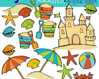 KPM A day at the beach digital clipart