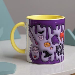 Wicked Sisters Brew Mug | Trio of Witches & Spooky Icons | Limited Halloween Cup