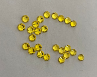 Genuine Swarovski Rhinestones Jonquil Flat Back 144 Count