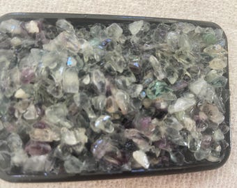 Rock Your World Rainbow Fluorite Belt Buckle