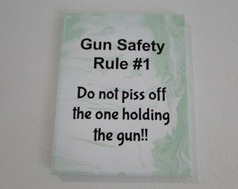 Gun Enthusiast Art Gun Safety
