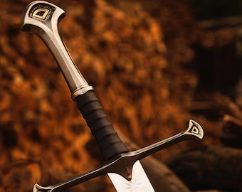 Handmade High-Carbon Steel Fantasy Sword: Aragorn Inspired Cosplay Replica
