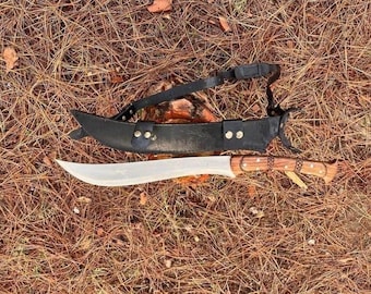 Handmade 5160 Spring Steel Survival Machete Sword | Hunting & Camping Blade