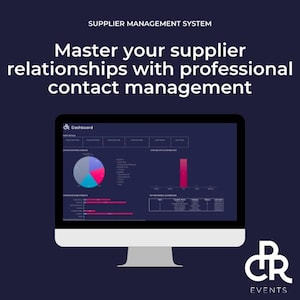 Supplier Contact Sheet Template - Professional Vendor Management System for Event Planning