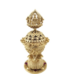 Indian wedding Traditional Gift God Laxmi Style Gold Plated Sindoor Dabbies Kumkum Box wedding Gift Jewelry Laxmi Sindoor dabbi