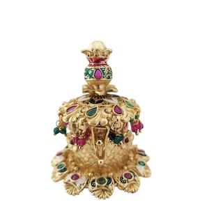 Indian wedding Gift Kalash Style Gold Plated Sindoor Dabbies Kumkum Box wedding Return Gift Jewelry Traditional Sindoor dabbi