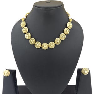 18k Gold Plated Set | Trendy Fashion Necklace Set | Party Wear Gold Plated Jewelry | Anniversary Gift | Perfect for special occasions |