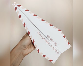 Wedding Exit Idea! - 75 Custom Paper Airplanes to Throw at Your Wedding Ceremony or Reception Send Off