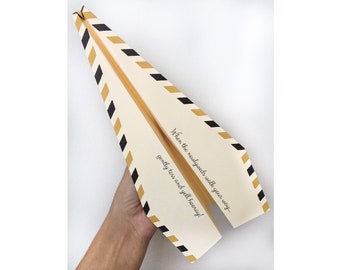 Paper Airplane Send Off - 50 Pre-Folded Paper Planes to Throw at Your Ceremony Aisle Walk Down or Reception Exit, Newlyweds, Let Love Fly