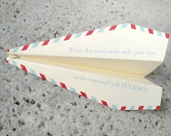 75 Pre-folded Paper Airplanes for a Fun & Unique Wedding Exit Toss - Ceremony or Reception Sendoff, Pilot Bride or Groom, Paper Plane Exit
