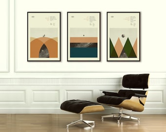 STAR WARS Inspired Movie Poster Art Print Series - Minimalist, Graphic, Mid Century Modern, Boutique, Vintage Style, Retro Home