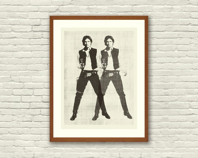 SPACE COWBOY  Star Wars Inspired Han Solo 18 x 24 image 1