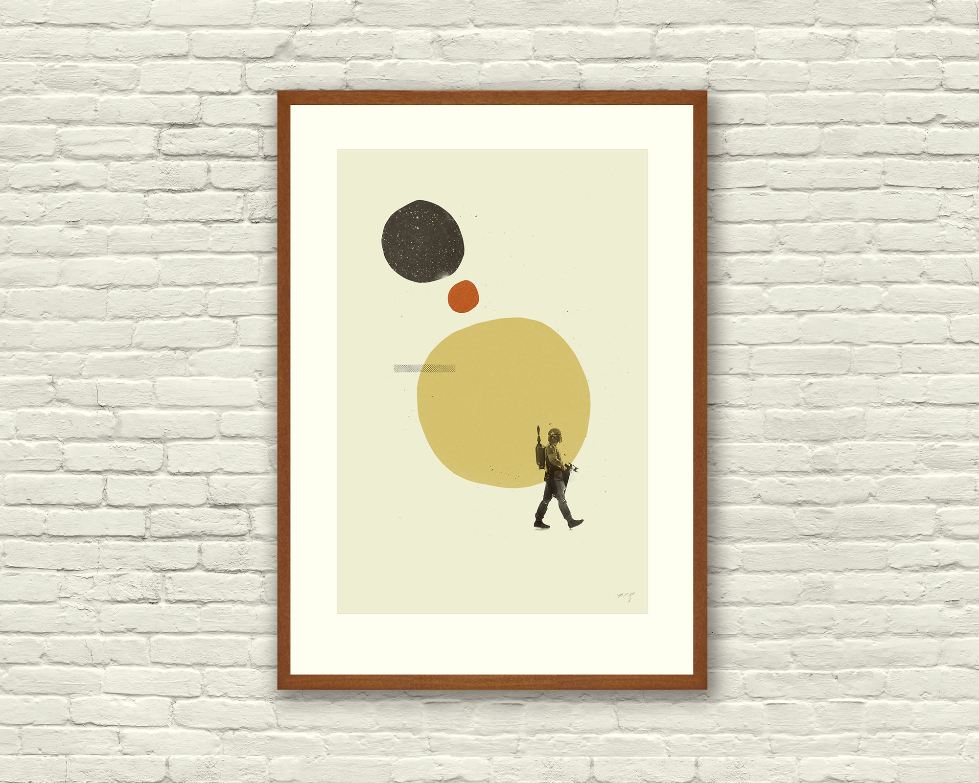THE EMPIRE ABSTRACT - Star Wars Inspired Posters - Mid Century