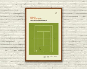 THE ROYAL TENENBAUMS Inspired Poster, Art Print Movie Poster - Minimalist, Indie, Hollywood Regency, Vintage Style, Retro Home