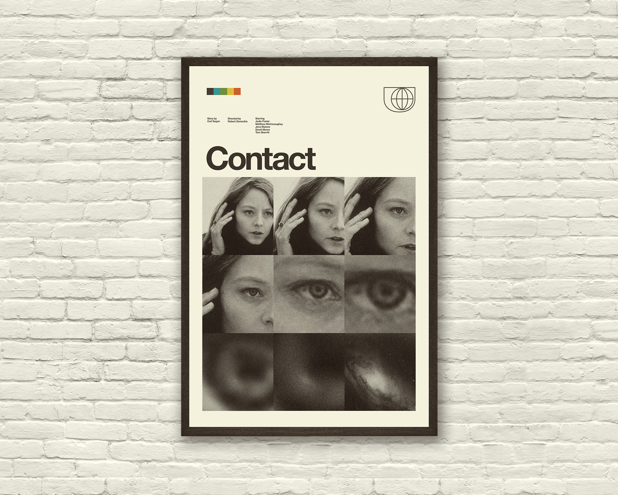 CONTACT 映画ポスター、ジョディ・フォスター、アートプリント