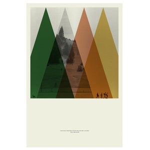 STAND BY ME Inspired Poster, Art Print Minimalist, Helvetica, Mid-Century Modern, Fall, Coral, Swiss, Poster image 3