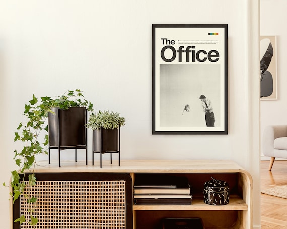 THE OFFICE Inspired Poster, Jim and Pam, Art Print Minimalist, Helvetica,  Mid-century Modern, Black and White, Swiss, Poster - Etsy