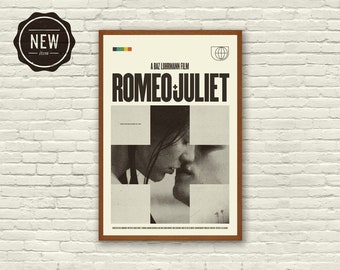 Baz Luhrmann Inspired Poster - Romeo + Juliet, Art Print - Minimalist, Mid-Century Modern