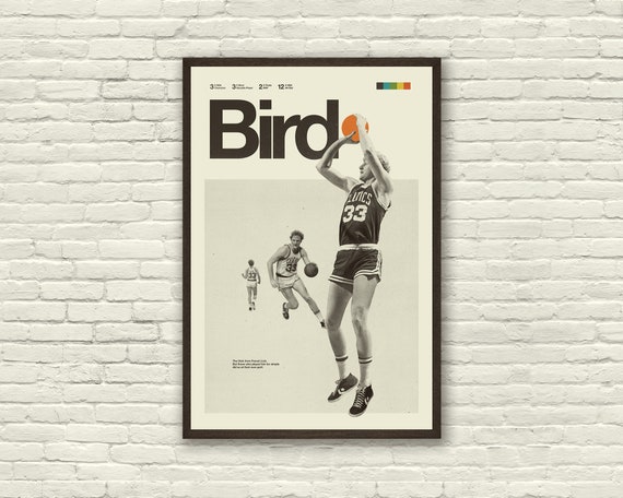 Larry Bird Poster Basketball Wall Art Canvas Wall Art Decor