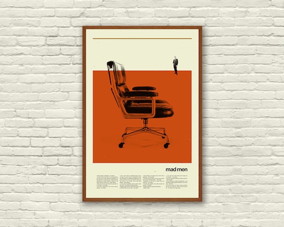 Mad Men Eames Chair Inspired Poster X 18 Art Prints New - Etsy Norway