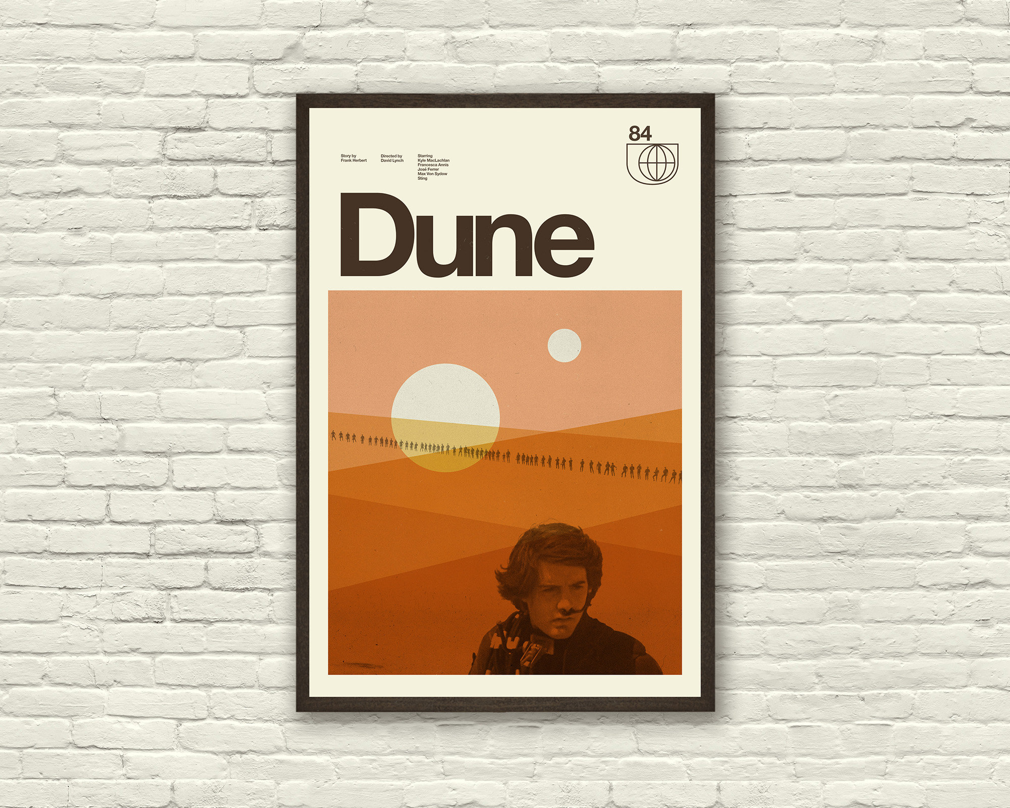 DUNE Inspired Poster, Art Print - Minimalist, Helvetica, Mid