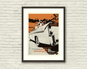 MID CENTURY MODERN Bloodshot Sky, Classic Car, Travel, Jack's Mannequin 18 x 24 Art Print Concert Poster, Lithograph, Hipster, Vintage