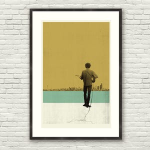 Impressão artística inspirada em Bob Dylan 20 x 30, DYLAN EM SEATTLE, Timothée Chalamet, Um completo desconhecido, Vintage, Pôster, Gigposter