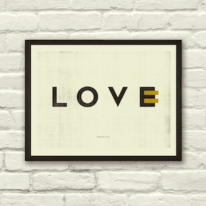Amor, Igualdade, Impressão artística, Pôster, IGUALDADE, Tipografia, Design gráfico, Preto e dourado