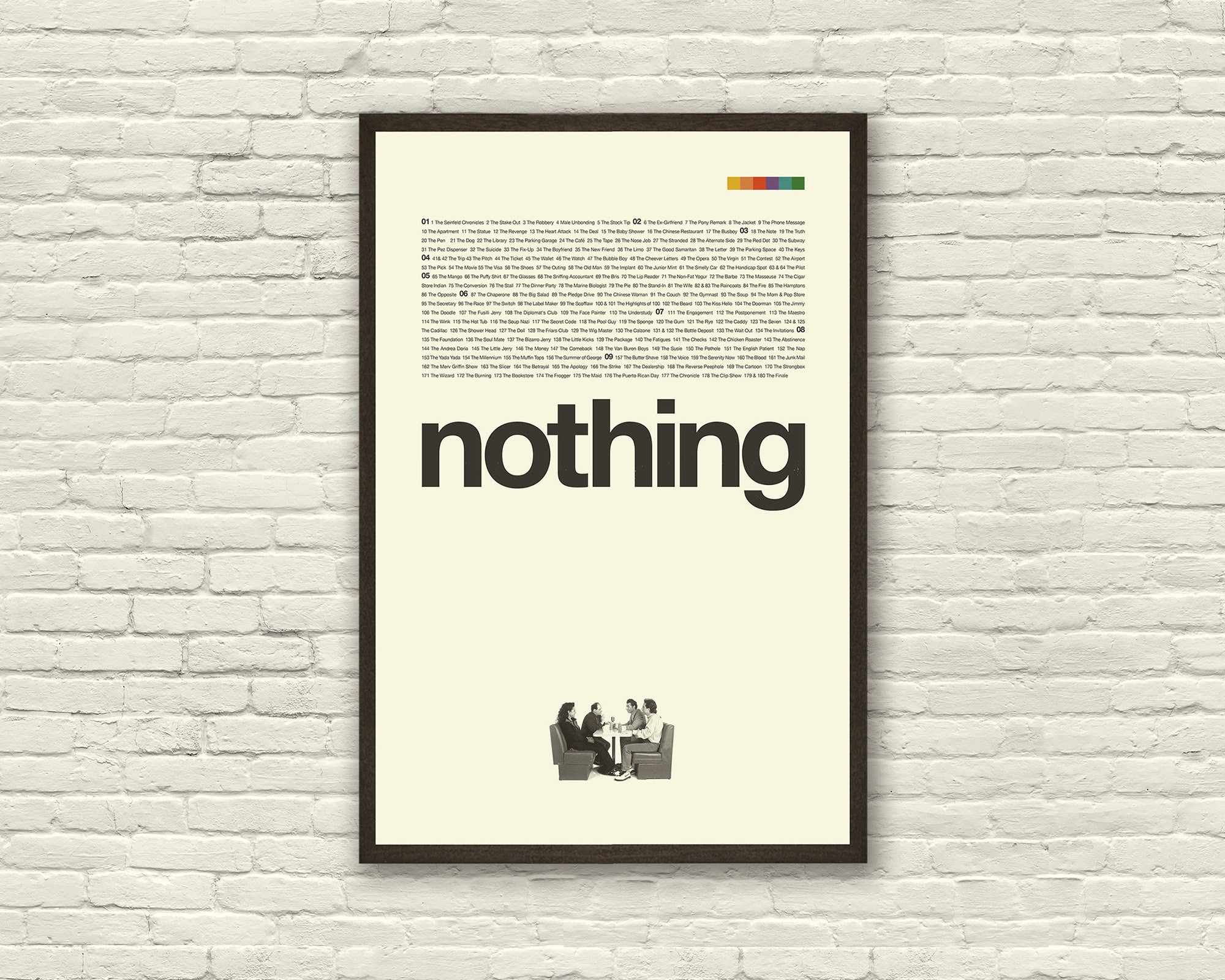 Discover SEINFELD Inspired Poster, Nothing, Art Print - Mid-Century Modern