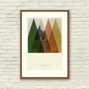 STAND BY ME Inspired Poster, Art Print Minimalist, Helvetica, Mid-Century Modern, Fall, Coral, Swiss, Poster image 1