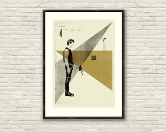 A NEW HOPE - Star Wars Inspired, Han Solo, 20 x 28 giclée Art Print, Mid-Century Modern Poster