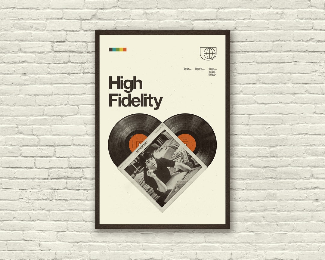HIGH FIDELITY Movie Poster, John Cusack, Art Print Minimalist, Helvetica,  Mid-century Modern, Swiss, Space, Office, Vinyl Records - Etsy
