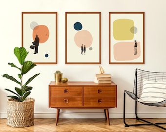 AMORE nell'ASTRATTO - Se mi lasci ti cancello, Lost in Translation, Poster ispirati ad Annie Hall - Mid Century Modern