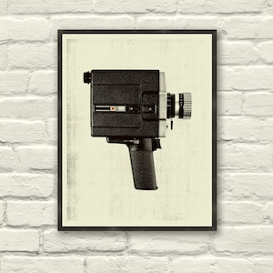 VINTAGE CAMERA LOVE - Art Print, Poster, Heart, Music, Nursery, Boutique, Hipster, Vintage Style, Retro Home